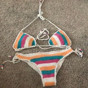 Body glove crochet bikini